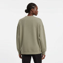 Split Front Assymetric Sweatshirt Green Nawao.com