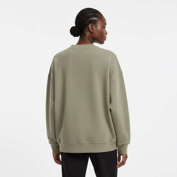 Split Front Assymetric Sweatshirt Green Nawao.com