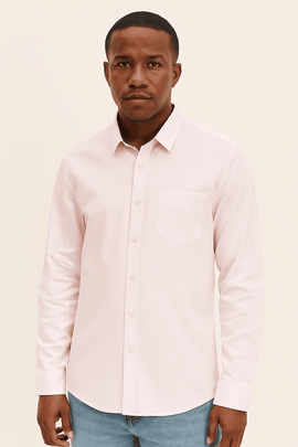 Stand Up Pack Shirt Pale Pink Nawao.com