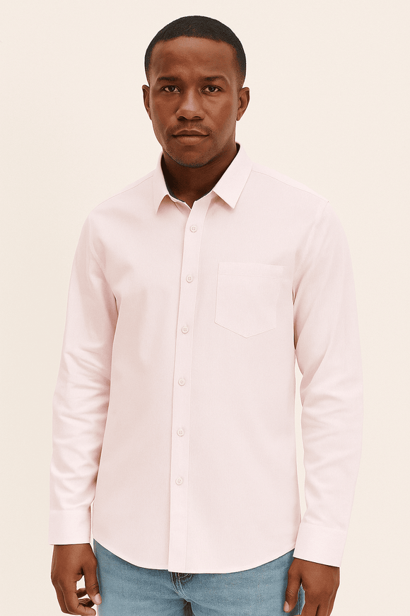 Stand Up Pack Shirt Pale Pink Nawao.com