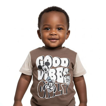 Stone Good Vibeickey T Shirt Beige Nawao.com