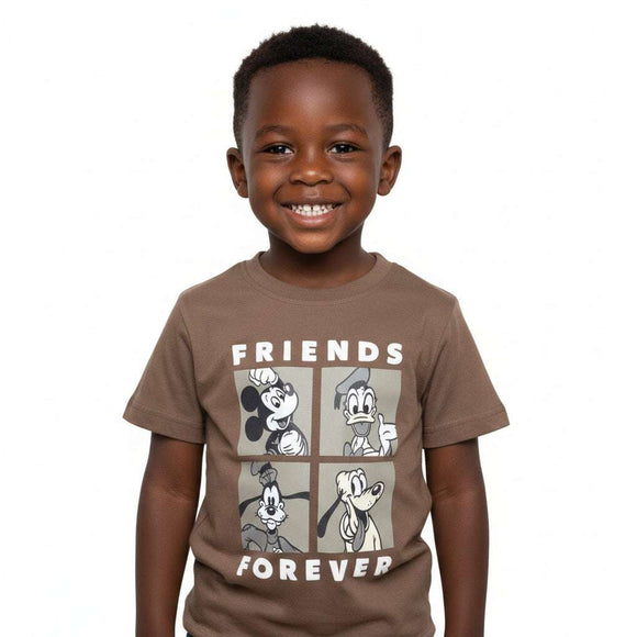 Stone Mickey T Shirt Beige Nawao.com