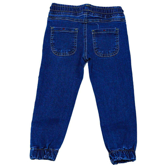 Stone Wash Elasticated Waist Jean Nawao.com
