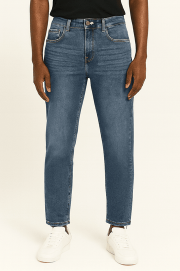 Straight Fit Denim Jeans Darkwash Nawao.com