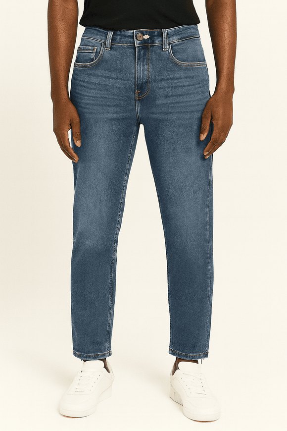 Straight Fit Denim Jeans Darkwash Nawao.com