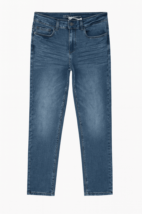 Straight Fit Denim Jeans Darkwash Nawao.com