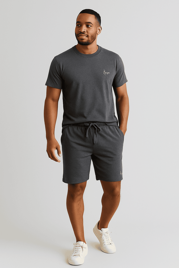 T Shirt And Pyjama Shorts Set Nawao.com