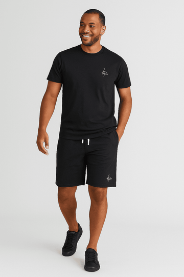 T Shirt And Pyjama Shorts Set Nawao.com