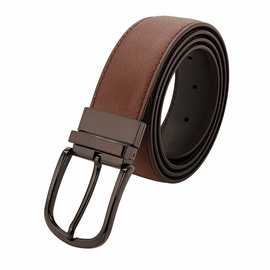 Tan And Black Belt With Twist Buckle Assorted Large Nawao.com