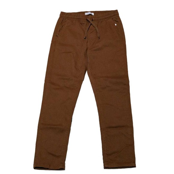 Tan Pull On Casual Trouser Nawao.com