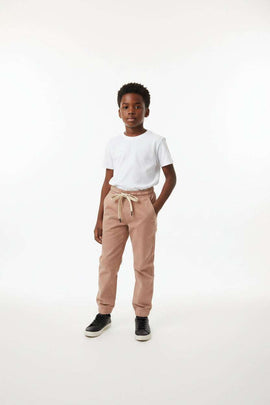Tan Pull On Table Jogger Tan Nawao.com