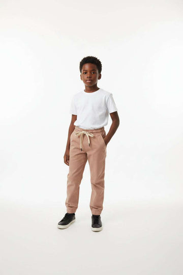 Tan Pull On Table Jogger Tan Nawao.com