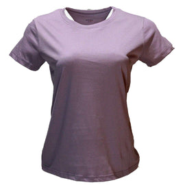 Taupe Short Sleeve Crew Neck T Nawao.com