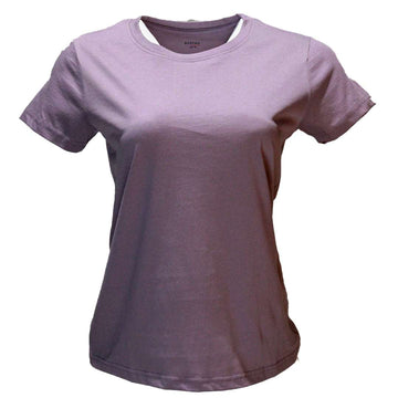 Taupe Short Sleeve Crew Neck T Nawao.com