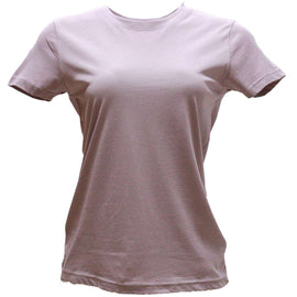 Taupe Short Sleeve Crew Neck T Shirt Nawao.com