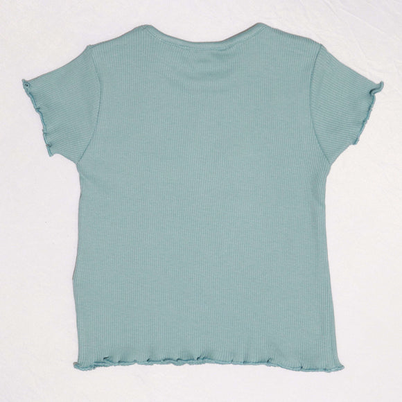 Teal Rib T-Shirt Nawao.com