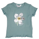 Teal Rib T-Shirt Nawao.com