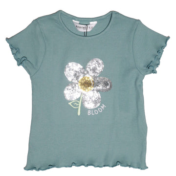 Teal Rib T-Shirt Nawao.com