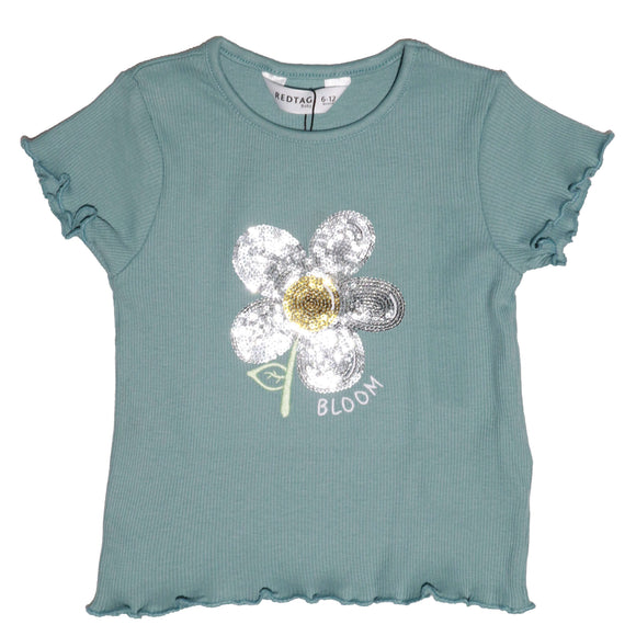 Teal Rib T-Shirt Nawao.com