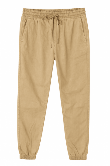 Twill Jogger Beige Nawao.com
