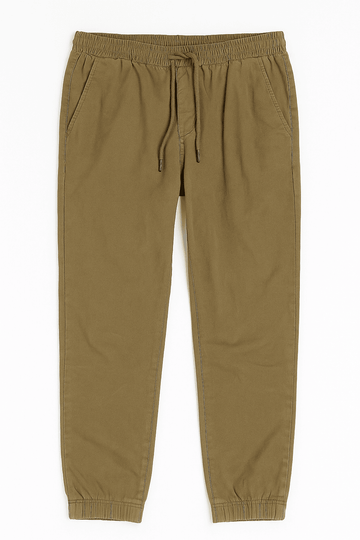 Twill Jogger Brown Nawao.com