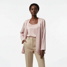 Unlined Blazer Beige Nawao.com