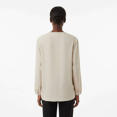 Unlined Blazer Beige Nawao.com
