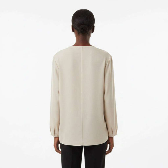 Unlined Blazer Beige Nawao.com