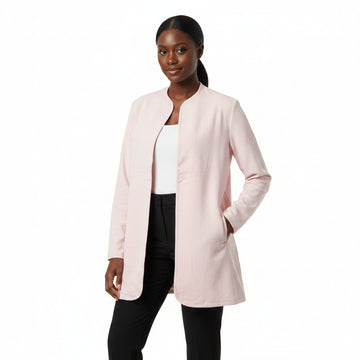 Unlined Blazer Pale Pink Nawao.com