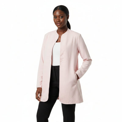 Unlined Blazer Pale Pink Nawao.com