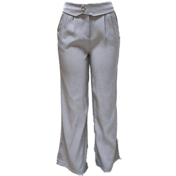 WAISTBAND DETAIL TROUSER PALE PINK Nawao.com