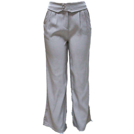 WAISTBAND DETAIL TROUSER PALE PINK Nawao.com
