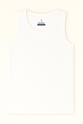White 3 Pack Sleeveless Vest White Nawao.com