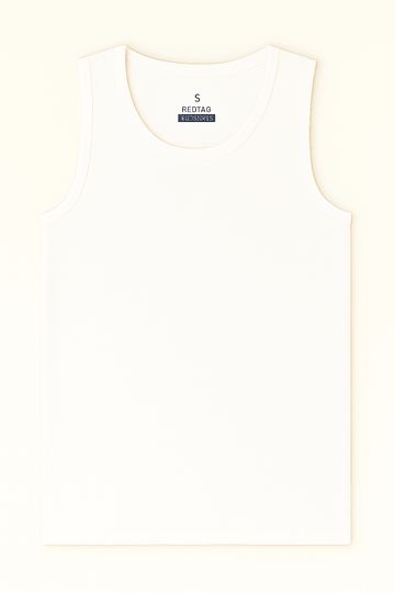 White 3 Pack Sleeveless Vest White Nawao.com