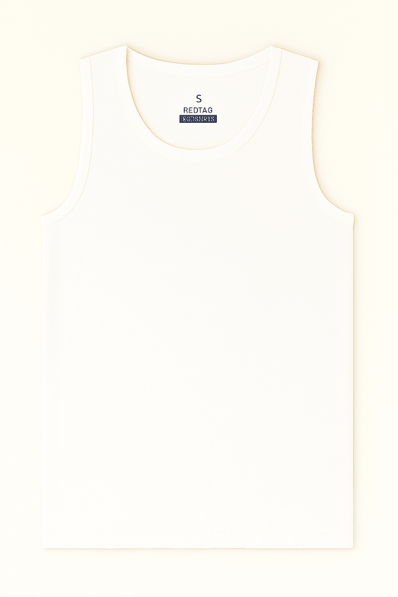 White 3 Pack Sleeveless Vest White Nawao.com