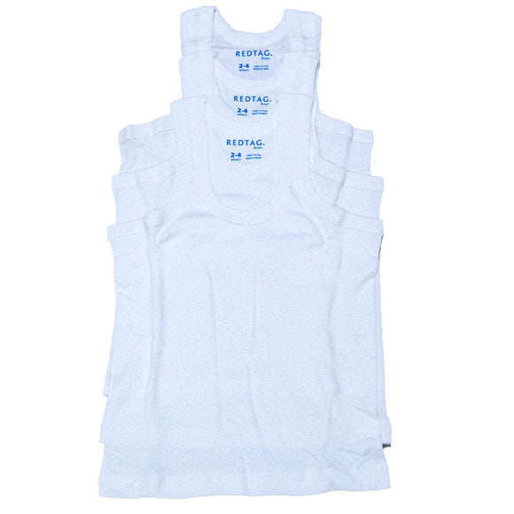 White 3 Pack Vest Basic White 2 4 Years Nawao.com