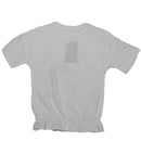 White 3D Graphic Work T-shirt Nawao.com