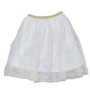 White 3D Tulle Skirts White Nawao.com