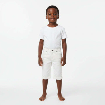 White 5 Pocket Color Denim White Nawao.com