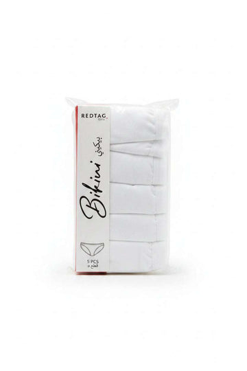 White 5Pcs Boxer Bikini Packs Assorted Nawao.com