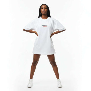 White Active T Shirt With Print Artwork White Nawao.com