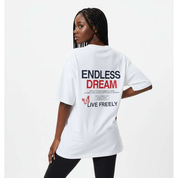 White Active T Shirt With Print Artwork White Nawao.com