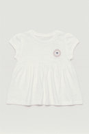 White All Over Print Blouse Nawao.com