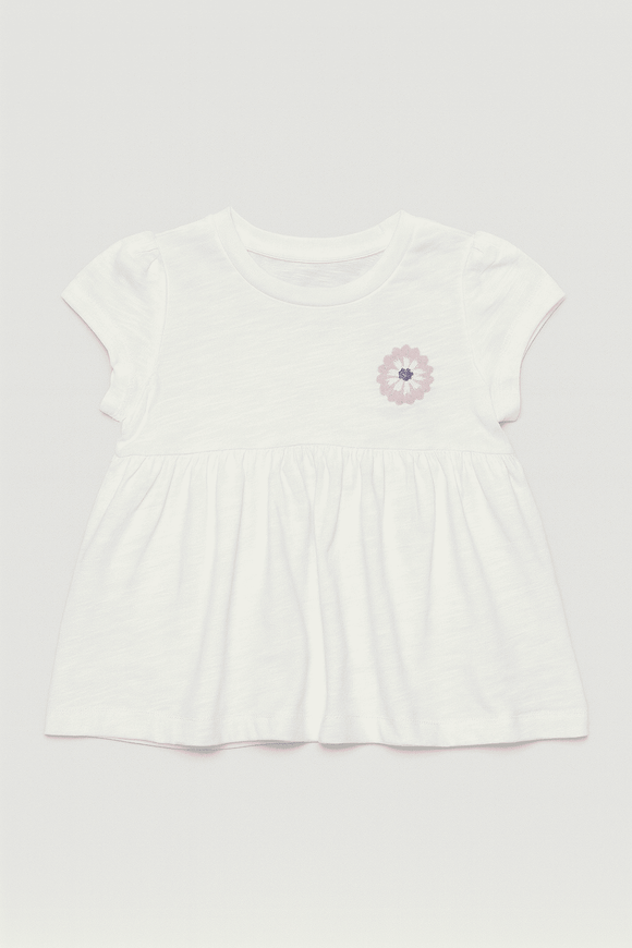 White All Over Print Blouse Nawao.com