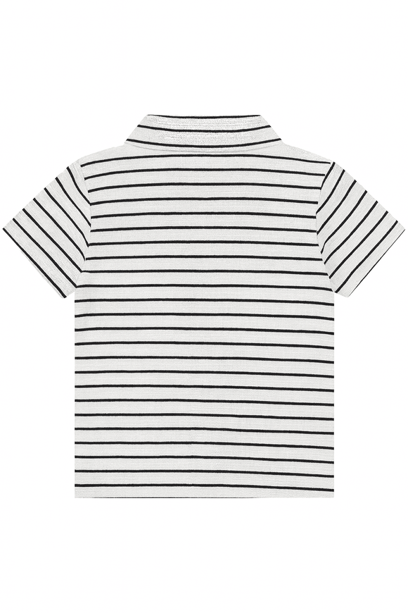 White And Navy Striped Jacquard Shirts Nawao.com