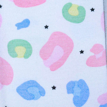 White Animal Print Leggings Nawao.com