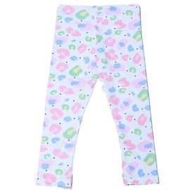 White Animal Print Leggings Nawao.com