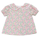 White Aop Floral Blouse Nawao.com