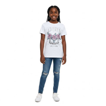 White Arizona Print S S T Shirt White Nawao.com