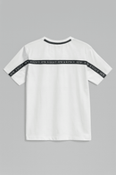 White Back Tape Tee White Nawao.com
